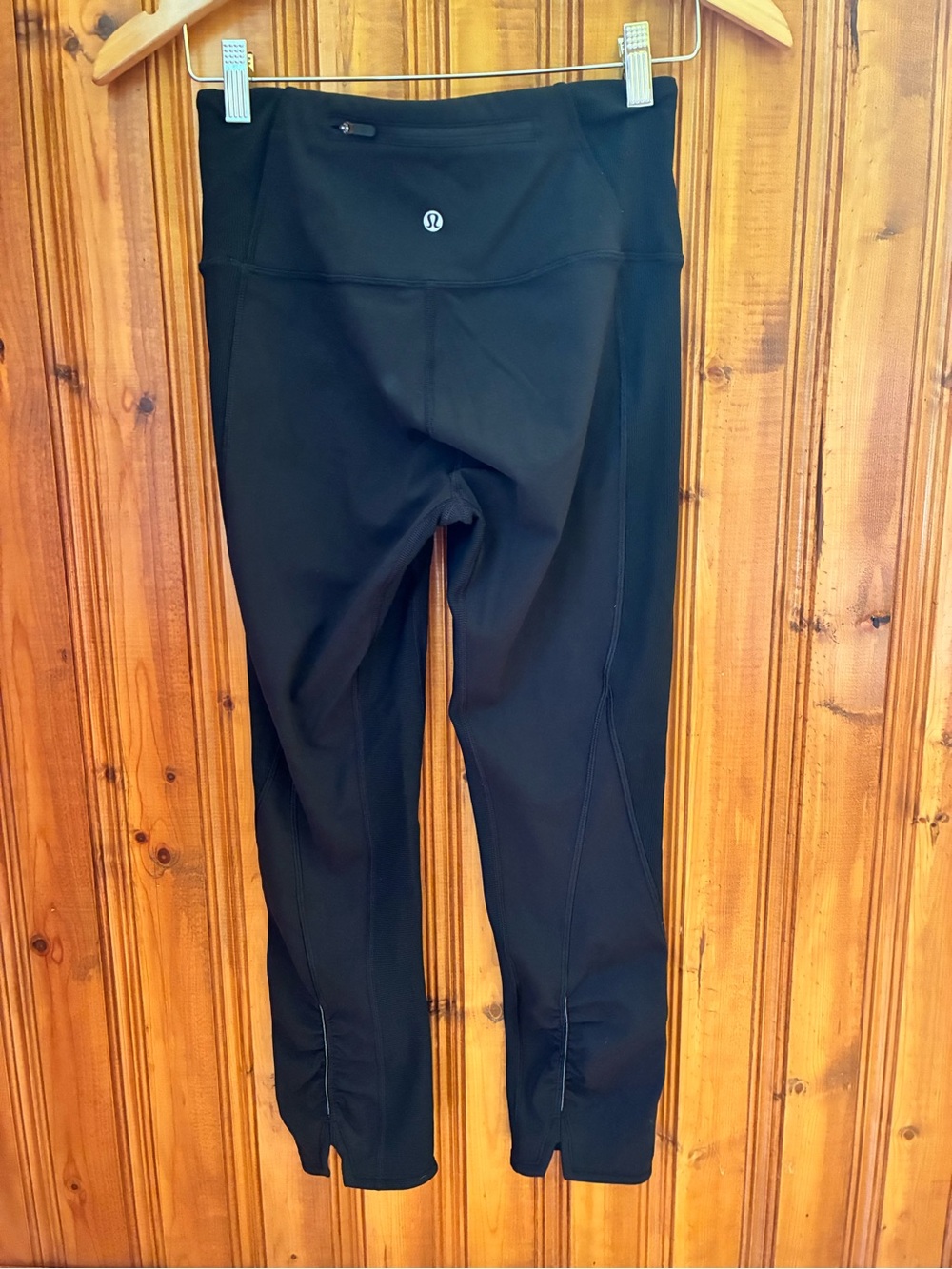 lululemon athletica Black Cropped High-Rise Leggings